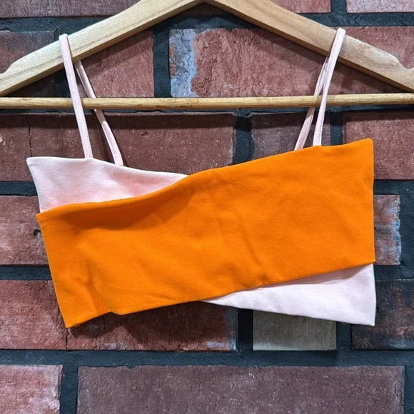 live the process
Orange and Pink Colorblock  bra - Picture 3 of 7